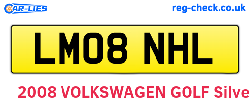 LM08NHL are the vehicle registration plates.