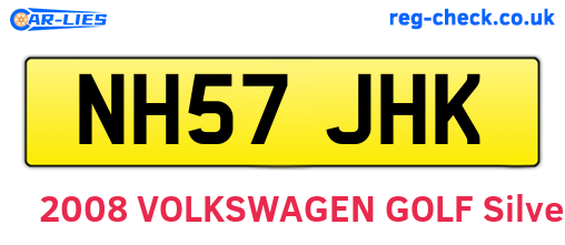 NH57JHK are the vehicle registration plates.
