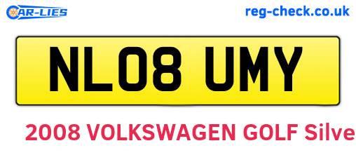 NL08UMY are the vehicle registration plates.