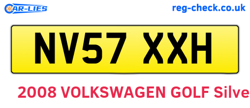 NV57XXH are the vehicle registration plates.