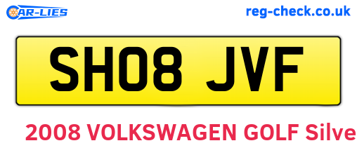 SH08JVF are the vehicle registration plates.