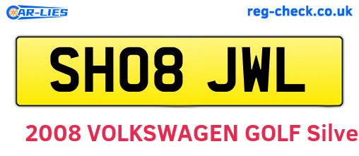 SH08JWL are the vehicle registration plates.