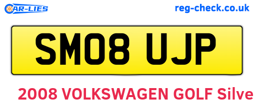 SM08UJP are the vehicle registration plates.
