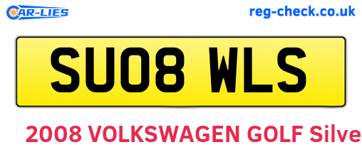 SU08WLS are the vehicle registration plates.