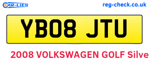 YB08JTU are the vehicle registration plates.