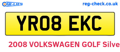 YR08EKC are the vehicle registration plates.