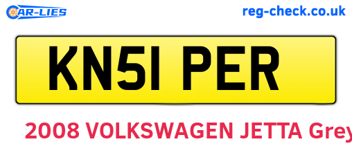 KN51PER are the vehicle registration plates.