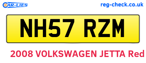 NH57RZM are the vehicle registration plates.
