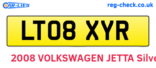 LT08XYR are the vehicle registration plates.