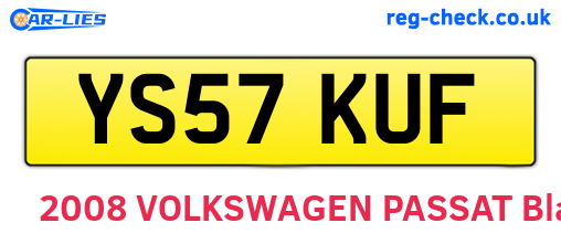 YS57KUF are the vehicle registration plates.