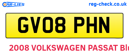 GV08PHN are the vehicle registration plates.