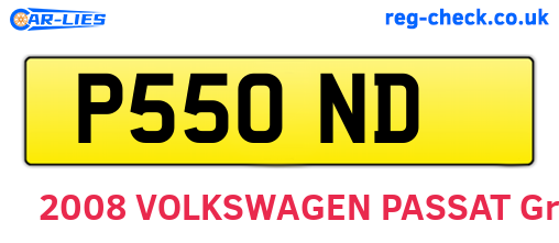 P55OND are the vehicle registration plates.