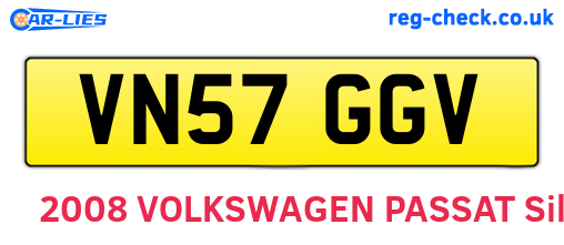 VN57GGV are the vehicle registration plates.