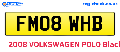 FM08WHB are the vehicle registration plates.