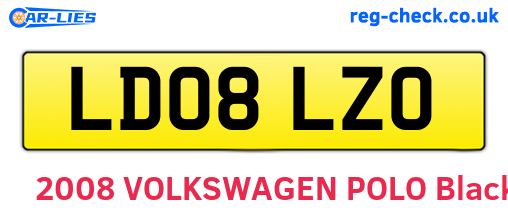 LD08LZO are the vehicle registration plates.