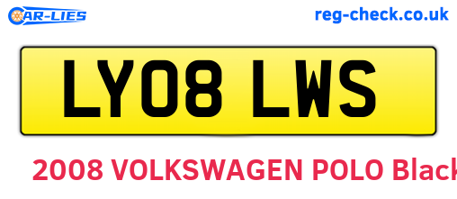 LY08LWS are the vehicle registration plates.