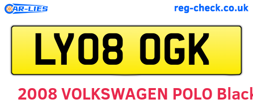LY08OGK are the vehicle registration plates.