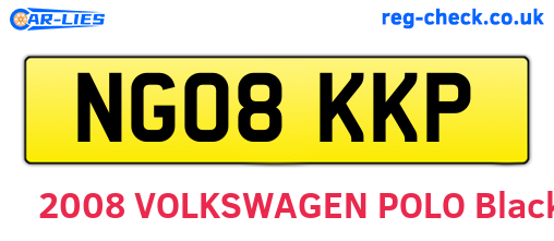 NG08KKP are the vehicle registration plates.