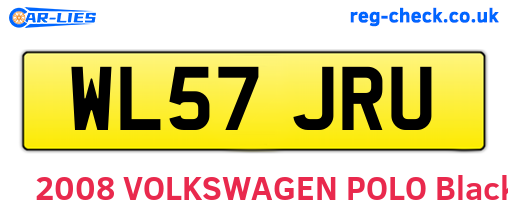 WL57JRU are the vehicle registration plates.