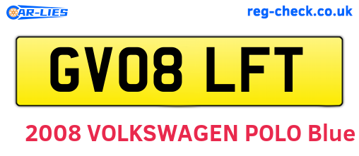 GV08LFT are the vehicle registration plates.