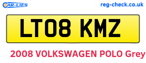 LT08KMZ are the vehicle registration plates.