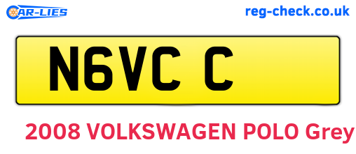N6VCC are the vehicle registration plates.