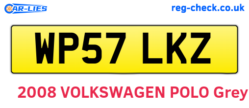 WP57LKZ are the vehicle registration plates.