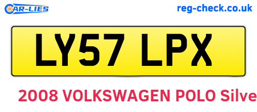 LY57LPX are the vehicle registration plates.