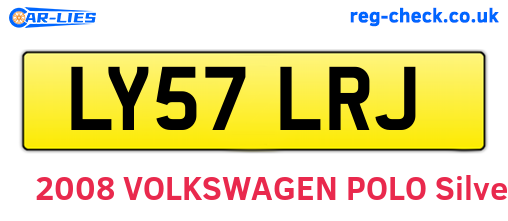 LY57LRJ are the vehicle registration plates.