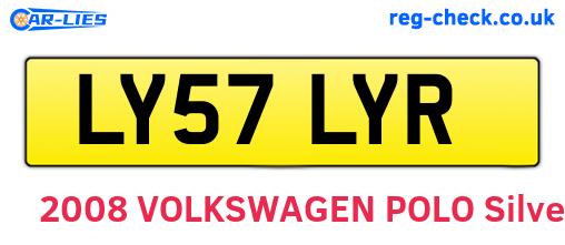 LY57LYR are the vehicle registration plates.