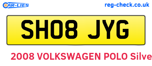 SH08JYG are the vehicle registration plates.