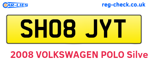 SH08JYT are the vehicle registration plates.