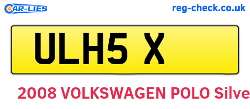 ULH5X are the vehicle registration plates.