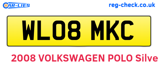 WL08MKC are the vehicle registration plates.