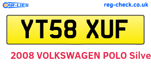 YT58XUF are the vehicle registration plates.