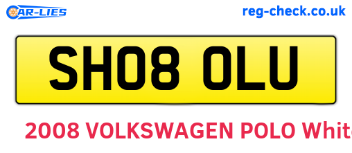 SH08OLU are the vehicle registration plates.