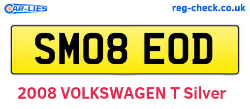 SM08EOD are the vehicle registration plates.