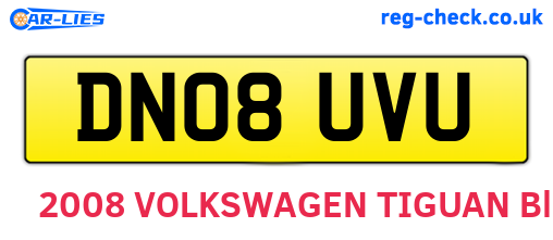 DN08UVU are the vehicle registration plates.