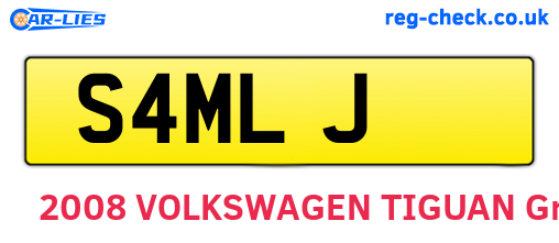 S4MLJ are the vehicle registration plates.