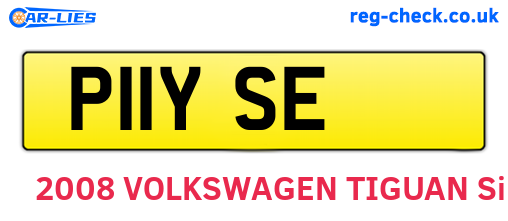 P11YSE are the vehicle registration plates.
