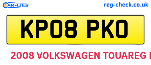 KP08PKO are the vehicle registration plates.