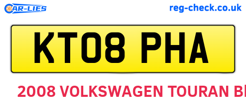 KT08PHA are the vehicle registration plates.