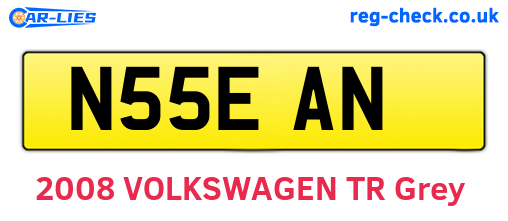 N55EAN are the vehicle registration plates.