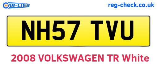 NH57TVU are the vehicle registration plates.