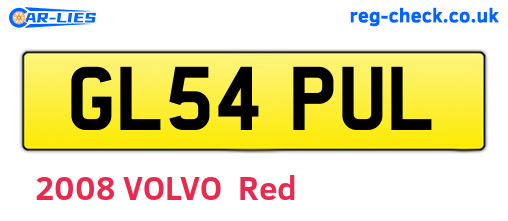 GL54PUL are the vehicle registration plates.