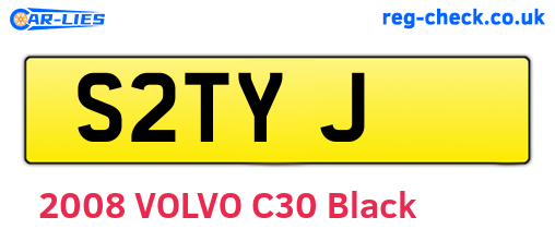 S2TYJ are the vehicle registration plates.