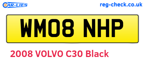 WM08NHP are the vehicle registration plates.