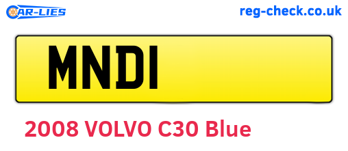 MND1 are the vehicle registration plates.