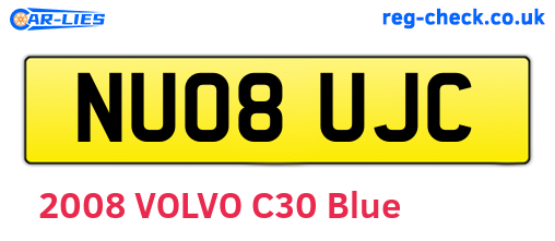 NU08UJC are the vehicle registration plates.