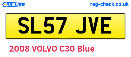 SL57JVE are the vehicle registration plates.